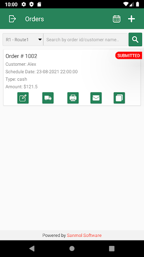 Android application WBS Delivery screenshort