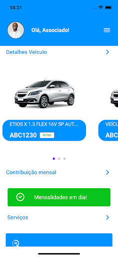 Android application Plataforma Automotiva screenshort