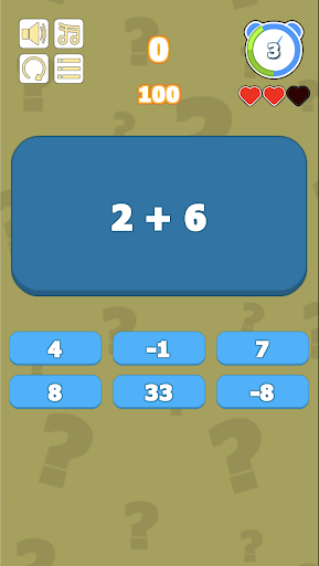 Android application Quizplorer Math screenshort