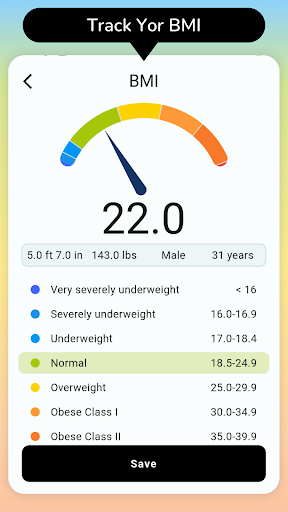 BMI Calculator Screen 3