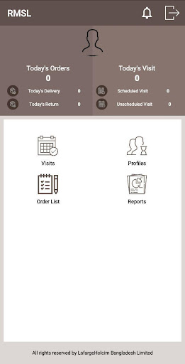 Android application lh rms screenshort