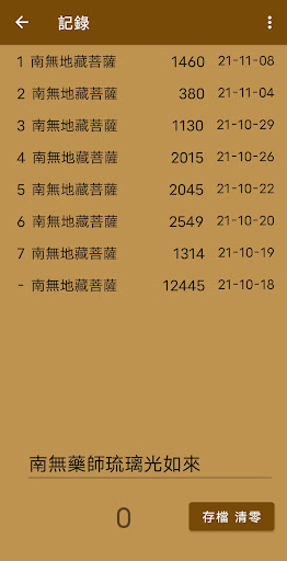 Chanting Counter Screen 3