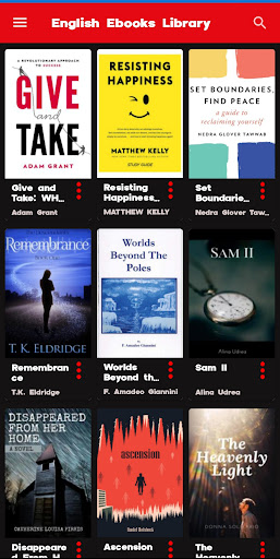 English Ebooks Library Screen 2
