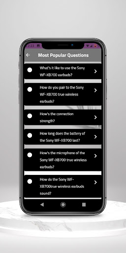 Sony wf XB700 guide Screen 2