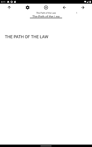 Book, The Path of the Law Screen 3