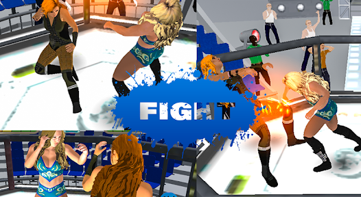 Captura de Pantalla 5 Girls Wrestling Ring Fight  -  android