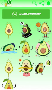 Captura 12 stickers Aguacate android