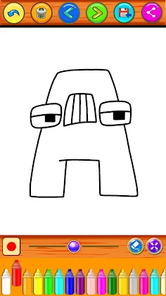 Coloring Book Alphabet Lore - Screenshot 1
