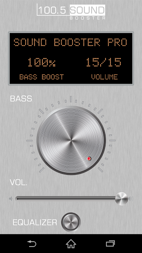 Android application Sound Booster Pro screenshort
