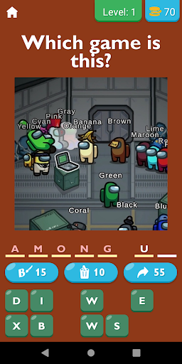 Android application Guess The Game Challenge screenshort