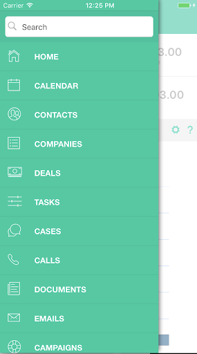 Android application Cogmento CRM screenshort