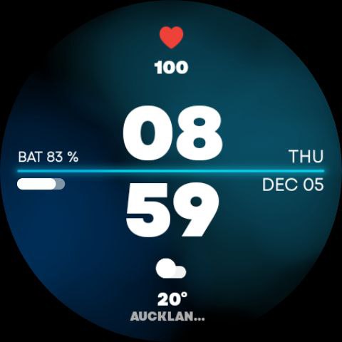 Night 72 - watch face screenshot 20