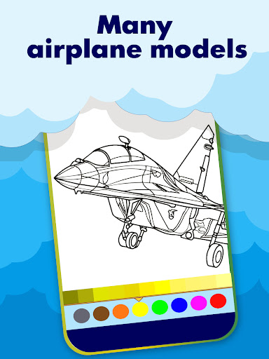 Airplane Military Coloring Boo