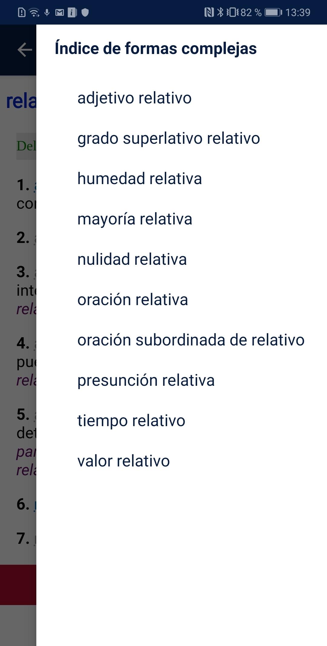 Android application Diccionario RAE y ASALE (DLE) screenshort