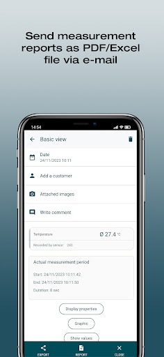 Screenshot of testo Smart