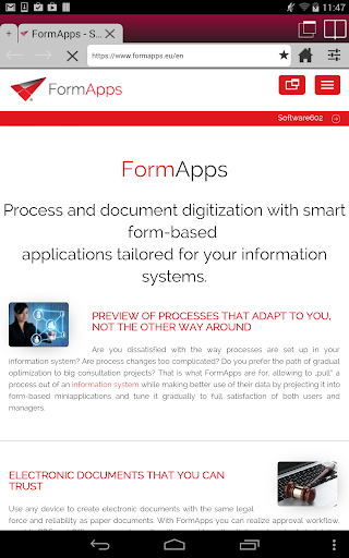 FormApps Mobile Screen 2