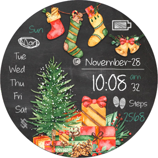 BFF24- Christmas Gift & socks icon