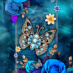 Cover Image of Tải xuống Jewely Butterfly - Wallpaper  APK