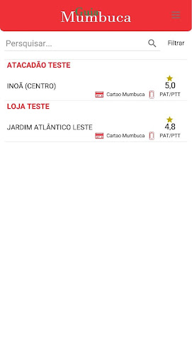 Android application Guia Mumbuca screenshort
