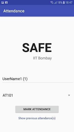SAFE Screen 2