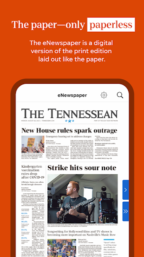 Screenshot of Tennessean: News & eNewspaper