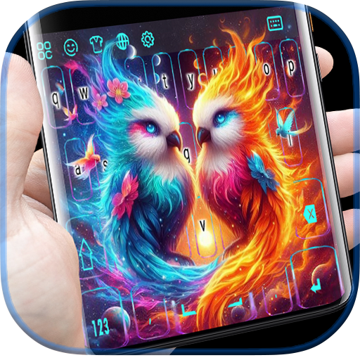 Colorful Bird keyboard logo