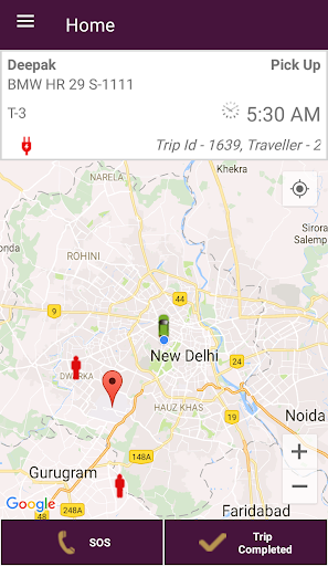 Android application V-Travel screenshort