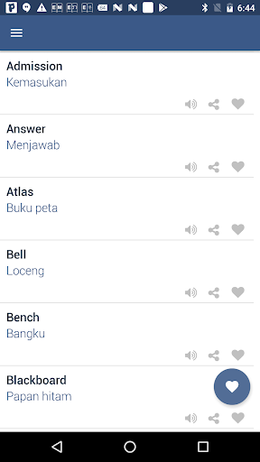 Word Book English To Malay Screen 3