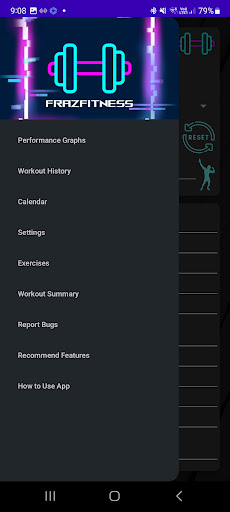 FrazFitness Screen 2