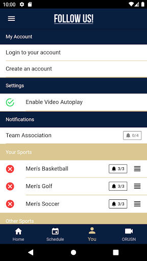 ORU Athletics Screen 3