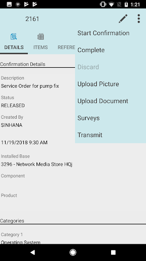 Screenshot of SAP CRM Service Manager
