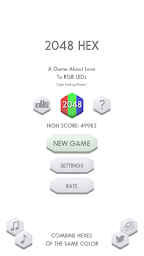 2048 Hex - challenging puzzle game