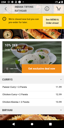 Indian Tiffins Rathgar Screen 3