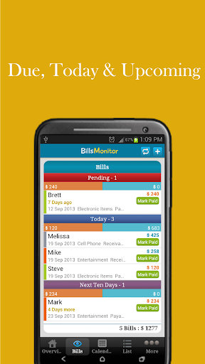 Bills Monitor & Manager Screenshot 2 - AppWisp.com