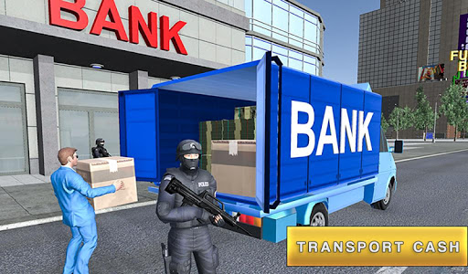 Keamanan Van Driver USA Bank Cash Transport Sim