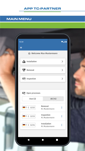 Android application TC-Partner screenshort