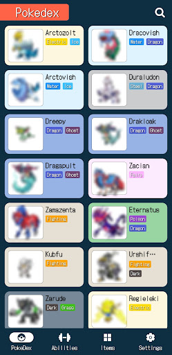Android application Poke Info screenshort