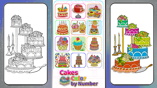 Cakes Color by Number – Apps no Google Play