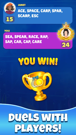 Screenshot of Gold for words: anagram games