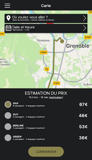Shuttle Service Screen 3