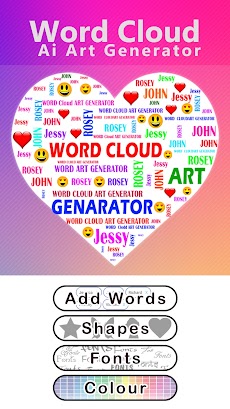 Word Cloud Ai Art Generatorのおすすめ画像1