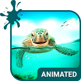 Cute Turtle Animated Keyboard + Live Wallpaper icon
