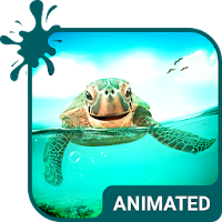 Cute Turtle Animated Keyboard + Live Wallpaper