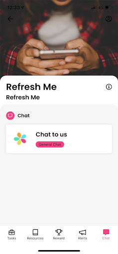 RefreshMe Screen 3