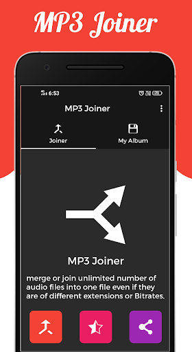 Android application MP3 Merger : Audio Joiner screenshort