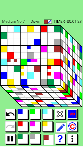 3D Color Place：3D Sudoku Screenshot