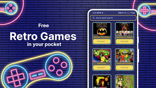 Juegos retro 90: Emulador Screenshot