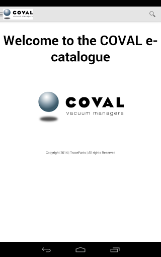 COVAL e-catalogue Screen 2