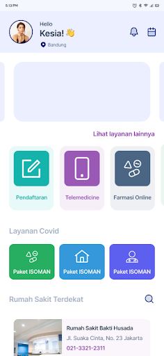 Android application Kesia Mobile screenshort
