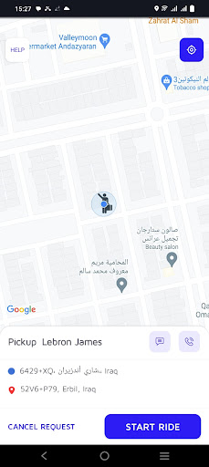 SuprTaxi - Driver Screen 2